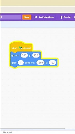 Create a moving cloud animation using SCRATCH #scratch #animation