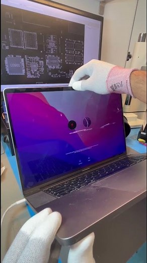 MacBook screen with a lines, where the screen works at the right angle. Doesn’t need a new screen!