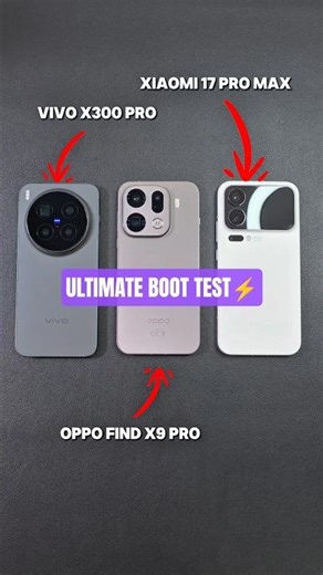 Snapdragon 8 Gen 5 vs Dimensity 9500 | Vivo X300 Pro vs Oppo Find X9 Pro vs Xiaomi 17 Pro Max| Test