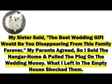 My Sister Said, The Best Wedding Gift Would Be You Disappearing From This Family Forever My Parent