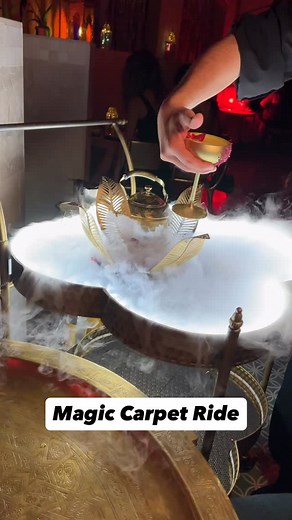 Enjoy a tableside Magic Carpet Ride! Marrakechvegas.com or call 702-737-5611 for reservations | Marrakech Moroccan Restaurant- Las Vegas