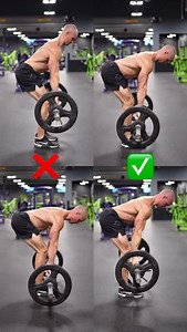 203K views · 8.8K reactions | Barbell Bent Over Row ❌ Top left: This...