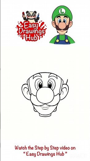 How to draw Luigi from Super Mario Bros movie