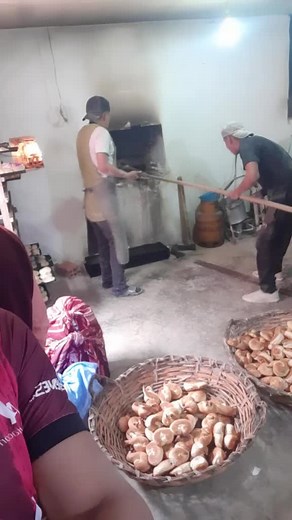 Traditional Bread-Making Process in Rustic Kitchen