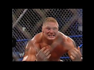 Vince McMahon vs Brock Lesnar - Steel Cage Match! 08/07/2003 [Part 2]