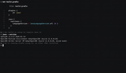 Introducing Java toolchains