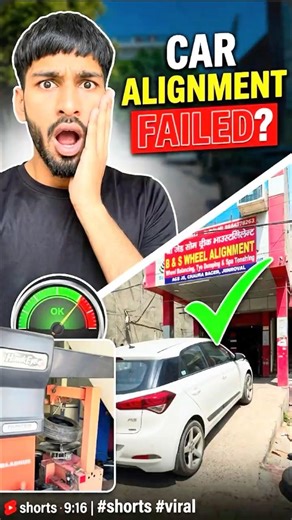 Car Alignment Problem Fixed! ✅ Total Cost? 💰 #shorts