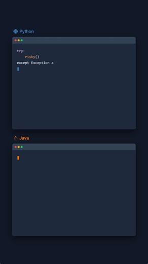 Error Handling - Python vs Java