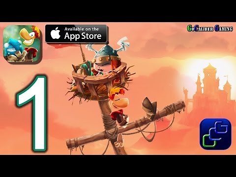Rayman Adventures iOS Walkthrough - Gameplay Part 1 - Adventures 1-2 (NO IAP)