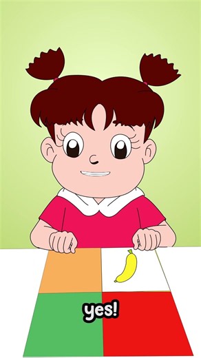 What color is this fruit? 🍎🌈 Fun color matching for kids! #shorts