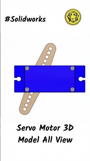 Complete Servo Motor 3D Model Assembly in SolidWorks | Design, Animation & Mechanism Insights #3d