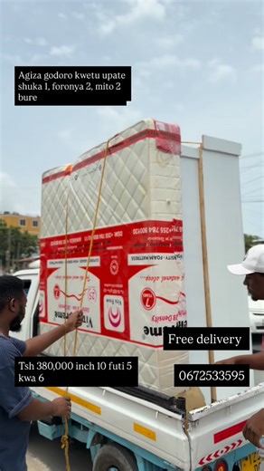 Magodoro original tz on Instagram: "Njoo ujipatie godoro bora kwa bei nafuu kabisa bila kusahau usafir ni bure kabisa Njoo ujipatie godoro bora kwa bei nafuu kabisa bila kusahau usafir ni bure kabisa Cc 0672533595 VITA FOAM &TUFF FOAM 6 kwa 6 inch 12 tsh 390000/= 6 kwa 6 inch 10 tsh 350000/= 6 kwa 6 inch 8 tsh 270000/= 5 kwa 6 inch 12 tsh 290000/= 5kwa 6 inch 10 tsh 250000/= 5 kwa 6 inch 8 tsh 180000/= 5 kwa 6inch 6 tsh 150000/= 4 kwa 6 inch 8 tsh 150000/= 4 kwa 6 inch 6 tsh 120000/= 3 kwa 6 inc