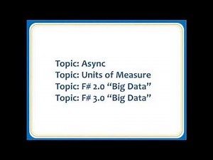 The Future of F#: Taming the Data Deluge with a Strongly Typed Functional Programming Language