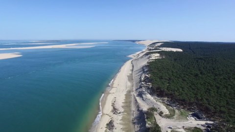 Vues aériennes de la dune du Pilat : la plus haute dune d’Europe