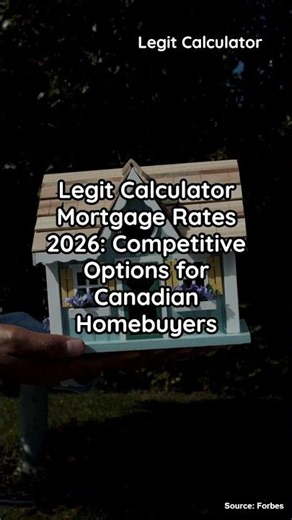 Legit Calculator Mortgage Rates 2026: Compare Competitive Mortgage Payments & Costs