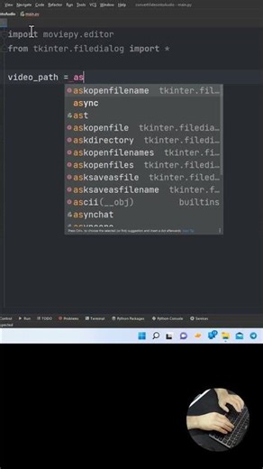 Python Tutorial || Convert Video into Audio