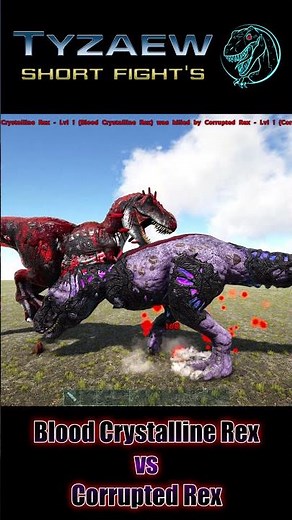 Blood Crystalline Rex vs. Corrupted Rex | ARK #Short Fight 🦎