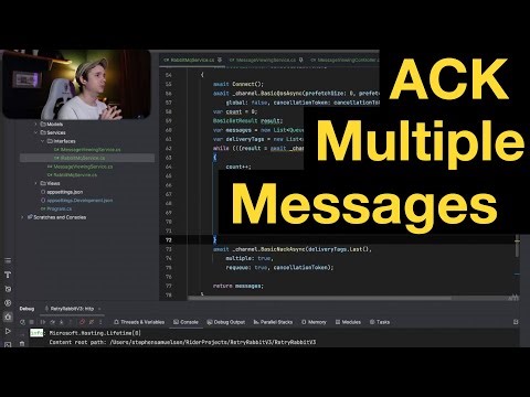 How to Ack Multiple Messages in RabbitMQ in .NET