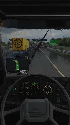 ETS2 Ultra Realism Graphics Mods – Real Physics in Heavy Rain 💦⚙️