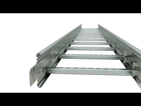 How to make an extension and a hinged joint between two cable ladders KS100?