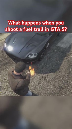 WHAT HAPPENS IF YOU SHOOT A FUEL TRAIL IN GTA V?! 🔥 | GTA V PS5 Gameplay