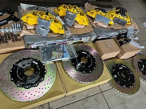 馬自達3 / MAZDA 3 前超級大八活塞鍛造卡鉗+後電子手煞車鍛造大六活塞卡鉗+380mm浮動碟盤套裝組合
