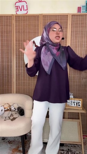 AAJWA Blouse Muslimah Plus Size Puffed Kemeja Perempuan Kembung Bahu Cey Ironless Fabric Maroon Black Wanita Clothing Baju