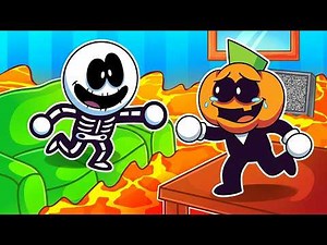 FLOOR IS LAVA SKID & PUMP! (SPOOKY MONTH)