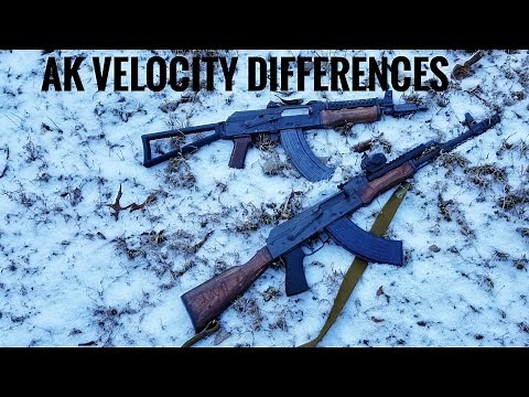 AK 7.62x39 Velocity: 10.5" vs 16" Barrel