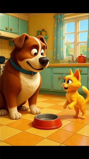 “Funny Cat vs Dog 🐱🐶 | Cartoon Animation Short Story”