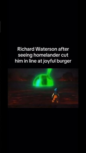 Richard Waterson after seeing homelander cut him in line at joyful burger