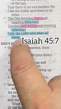 Does God Create Evil? - Isaiah 45:7