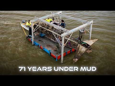 Recovering Wirraway A20-714: Lake Corangamite Mudlock Lift
