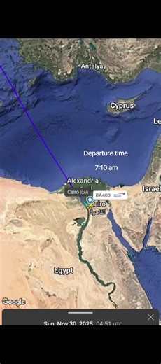 ‏Cairo Egypt to London England