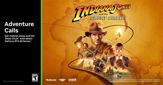 Get Indiana Jones and the Great Circle with GeForce RTX 40 Series