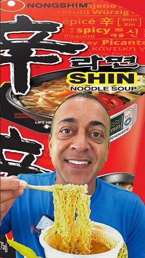 Trying the SPICIEST Shin Ramyun! 🍜🔥 #shinramyun