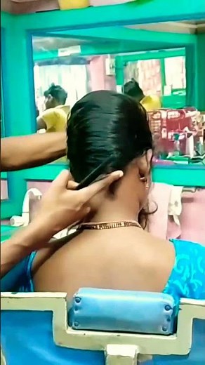 women nape shave haircut