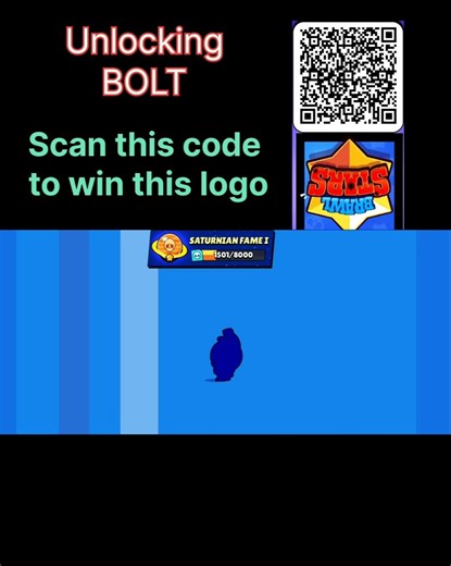 Unlocking BOLT and for free LoGo scan this code 🙌🙌#ashbs #brawlstars #supercell