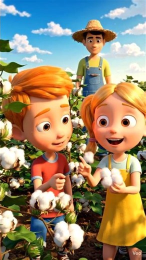 Cotton Farm Adventure! 🌱 Kids Learn Where Cotton Comes From | ToyVerse Kids World