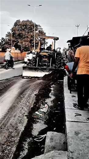 Road Shoulder Cleaning Work Tool for Soil and Mud Pushing Operations #worktool