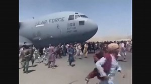 Afghanistan crisis: Desperate locals cling to side of US Air Force plane taking off from Kabul