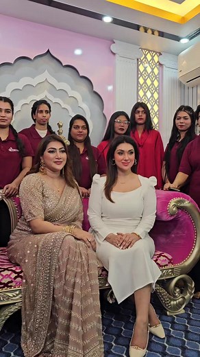 Apu Biswas at the auspicious beginning of the beauty parlor. | মিডিয়ার সংবাদ - Media news