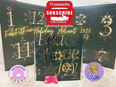 FabFitFun 2025 Holiday Advent Calendar | 12 Days Unboxed, Swatches & In-depth Full Breakdown!