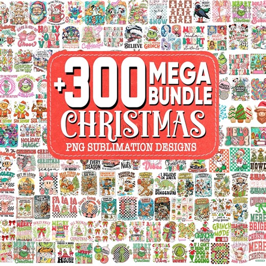 Retro Christmas Mega Bundle, Preppy Christmas Png Bundle, Christmas Sublimation Designs, Merry Christmas Png, Sublimation Bundle Png - Etsy