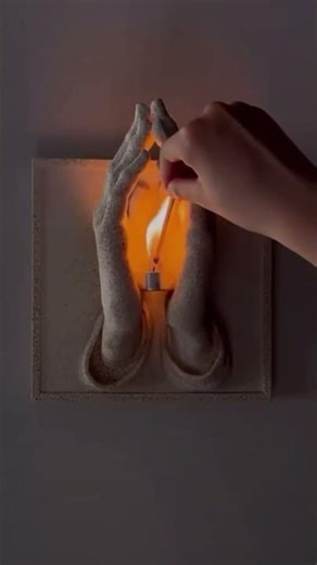 DIY Cement Candle Holder 🕯 | Easy & Stylish Home Decor Idea