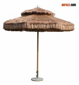 [Hot Item] Garden Outdoor Patio Beach Straw Grass Umbrella Parasol Sunshade