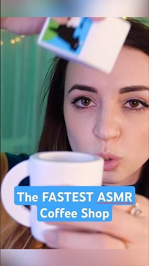 The FASTEST ASMR Coffee Shop! #asmr #shorts