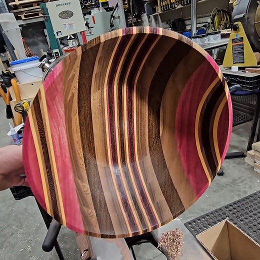 Kris DeVo on Instagram: "Turing my Alpenglow cutting board into a bowl - quick start to finish! Starting to work on the full video for this one.... and its going to be a long one. Should have this done in the next few weeks for you guys and gals. Just uploaded this to YT shorts as a teaser. Haven't posted there since the end of June. If your local in Alaska and need a last minute gift send me a message! Merry Christmas and Happy Holidays to all of you! Cheers, Kris"