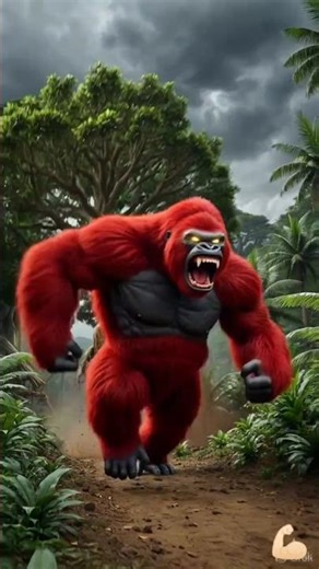 Angry Gorilla Mode ON 🦍💢 | Ultimate Aggressive Voice!” 💪🏻#trending #cartoon #animation #aivideo