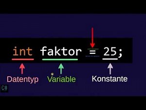 C# für Beginner - 02: Variablen und Datentypen